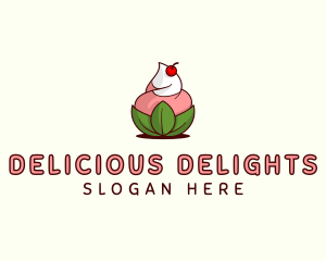 Organic Ice Cream Yogurt logo design