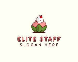 Organic Ice Cream Yogurt logo design