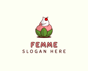 Organic Ice Cream Yogurt logo design