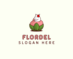 Organic Ice Cream Yogurt logo design