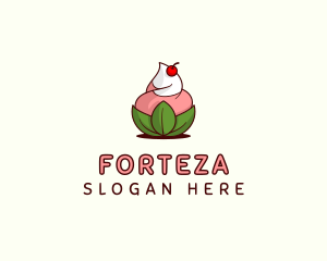 Organic Ice Cream Yogurt logo design