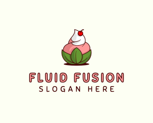 Organic Ice Cream Yogurt logo design