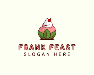 Organic Ice Cream Yogurt logo design