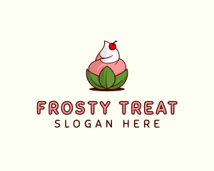 Organic Ice Cream Yogurt logo design