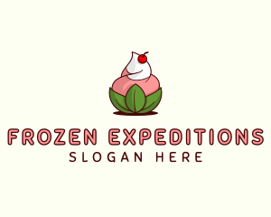 Organic Ice Cream Yogurt logo design