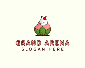 Organic Ice Cream Yogurt logo design