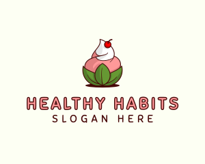 Organic Ice Cream Yogurt logo design