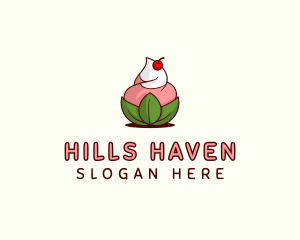 Organic Ice Cream Yogurt logo design