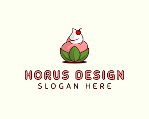 Organic Ice Cream Yogurt logo design