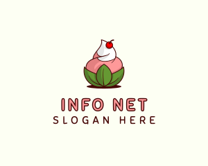 Organic Ice Cream Yogurt logo design