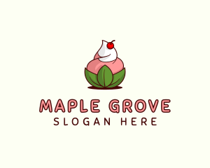 Organic Ice Cream Yogurt logo design