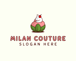 Organic Ice Cream Yogurt logo design