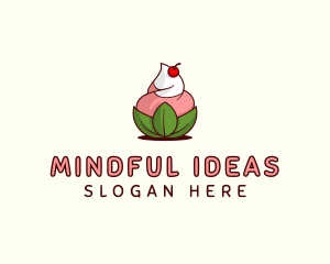 Organic Ice Cream Yogurt logo design