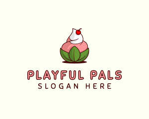 Organic Ice Cream Yogurt logo design