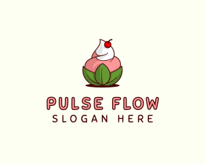 Organic Ice Cream Yogurt logo design