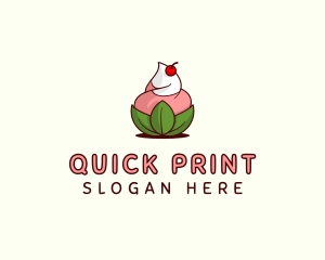 Organic Ice Cream Yogurt logo design