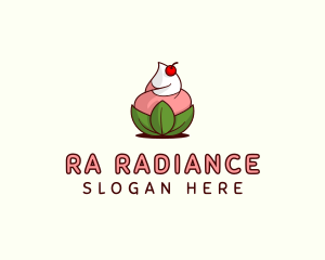 Organic Ice Cream Yogurt logo design