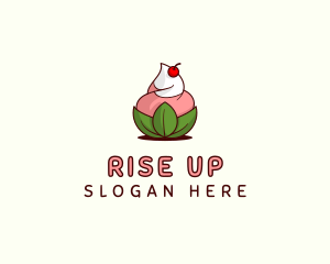 Organic Ice Cream Yogurt logo design