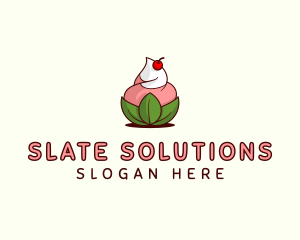 Organic Ice Cream Yogurt logo design