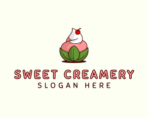 Creamery - Organic Ice Cream Yogurt logo design