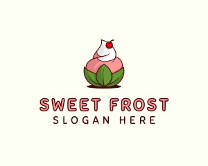 Organic Ice Cream Yogurt logo design