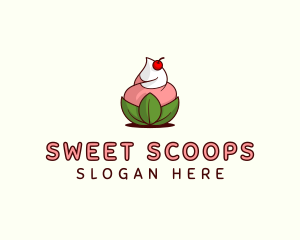 Gelato - Organic Ice Cream Yogurt logo design