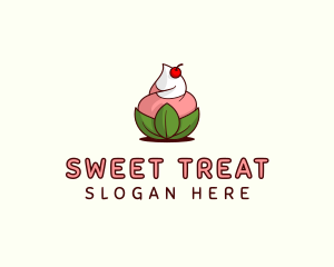 Sundae - Organic Ice Cream Yogurt logo design