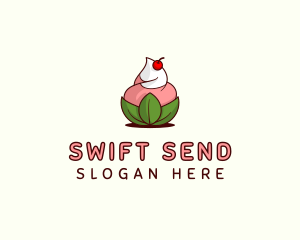 Organic Ice Cream Yogurt logo design