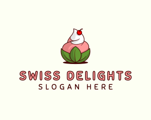 Organic Ice Cream Yogurt logo design