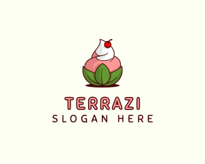 Organic Ice Cream Yogurt logo design