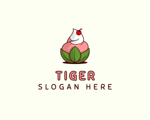 Organic Ice Cream Yogurt logo design