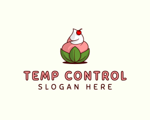 Organic Ice Cream Yogurt logo design