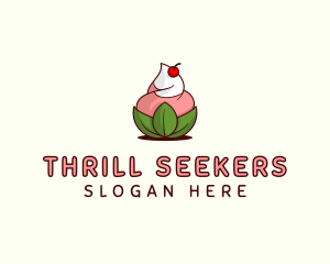 Organic Ice Cream Yogurt logo design