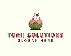 Organic Ice Cream Yogurt logo design