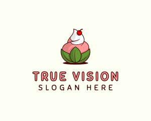 Organic Ice Cream Yogurt logo design