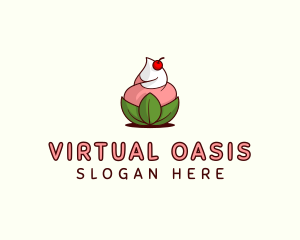 Organic Ice Cream Yogurt logo design