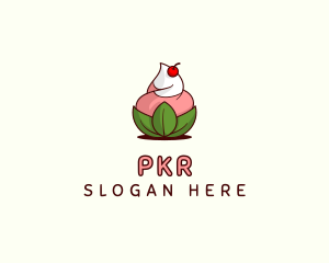 Organic Ice Cream Yogurt logo design