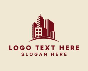 Contractor - High Rise Property Building logo design