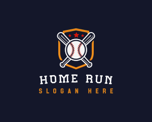 Baseball League Tournament logo design