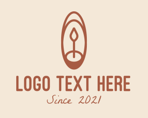 Wax - Interior Candle Light logo design