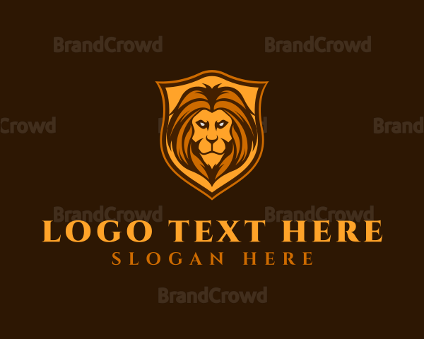 Lion Beast Shield Logo