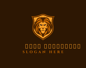 Heraldry - Lion Beast Shield logo design