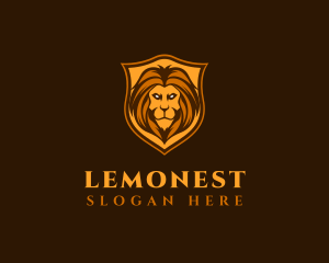 Mane - Lion Beast Shield logo design