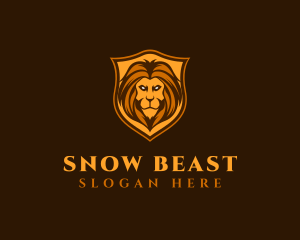 Lion Beast Shield  logo design