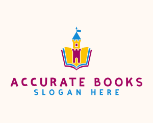 Kindergarten School Book logo design