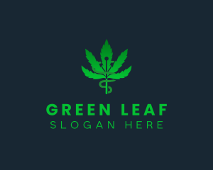 Marijuana Weed Cannabis logo design