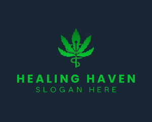 Cure - Marijuana Weed Cannabis logo design