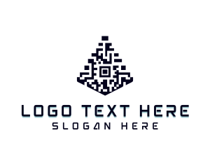 Architect - QR Code Pyramid logo design