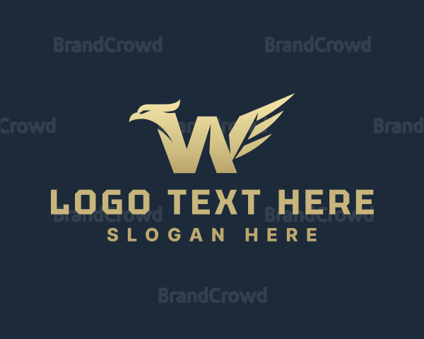 Falcon Wings Agency Letter W Logo