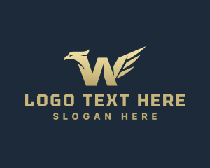 Falcon Wings Agency Letter W Logo